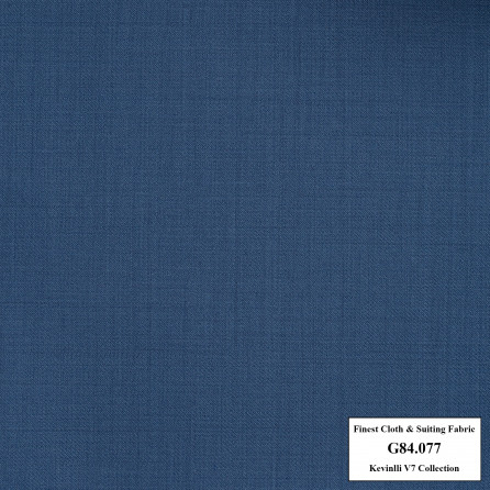 G84.077 Kevinlli V7 - Vải Suit 80% Wool - Xanh navy